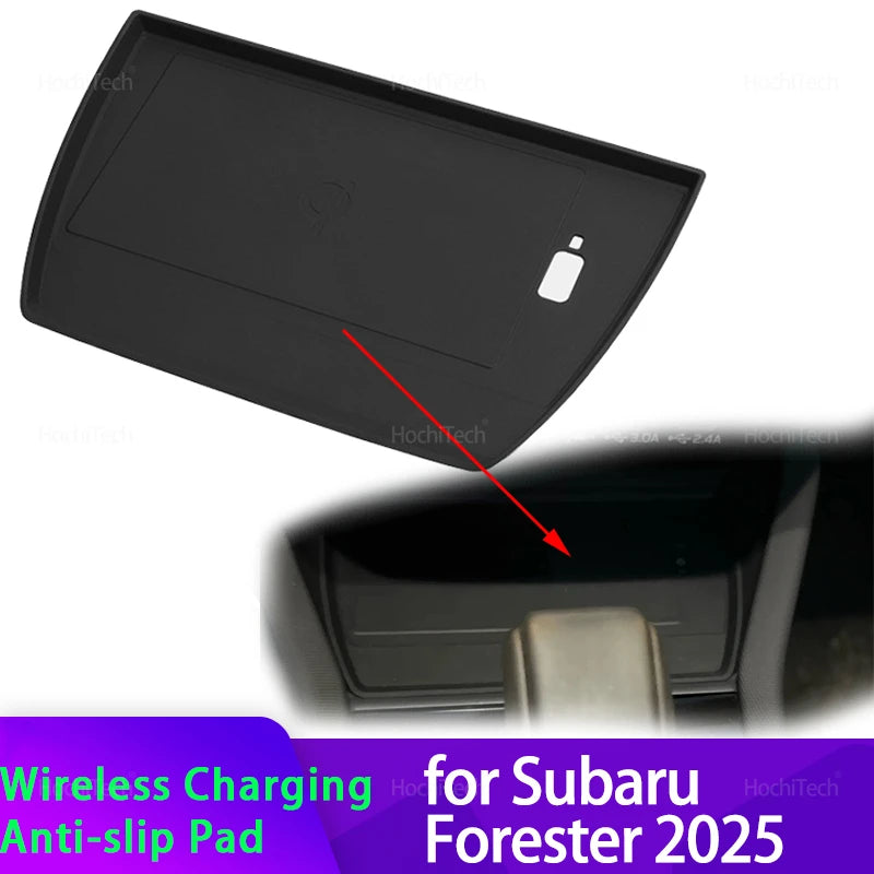 Wireless Charging Silicone Pad for Subaru Forester 2025 Central Control Charger Protector Cover  - Automotive LED Light