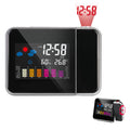 Table Clock Color Display Clock With Time Projection Digital Alarm Clock Rotatable Weather Stati - Automotive LED Light
