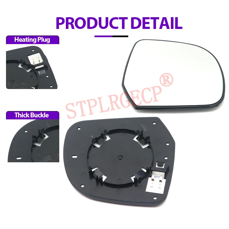 Passenger Side Driver Side Left Right Door Side Heated Wing Mirror Glass Lens for Renault Dacia  - Automotive LED Light