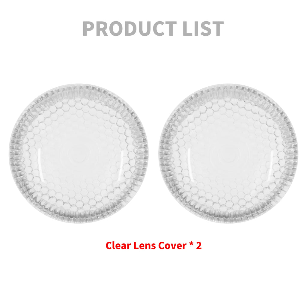 2Pcs Motorcycle Front Rear Turn Signal Lens Cover Clear Light Cap For Harley Sportster XL 1200 8 - LED Motorcycle Light