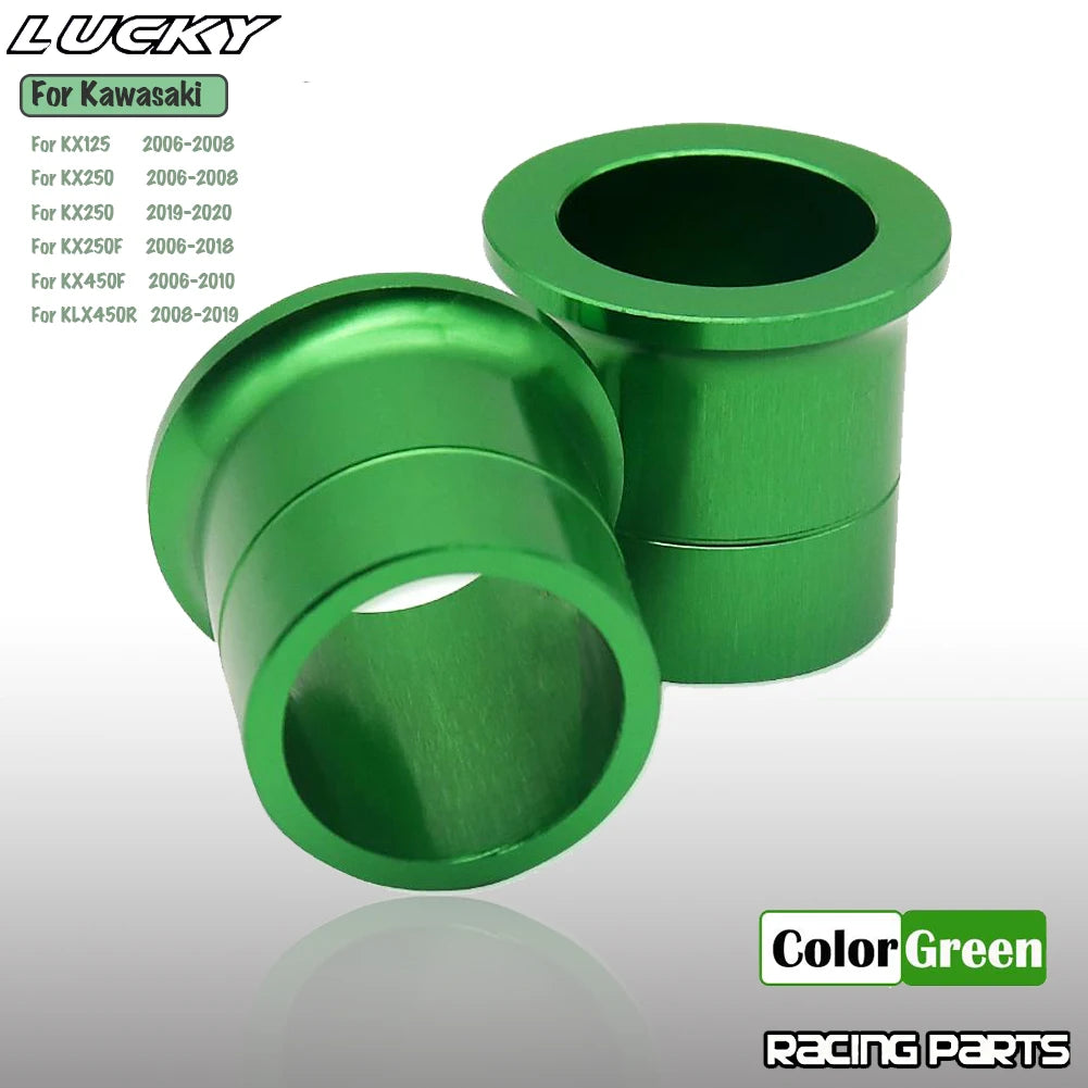Motocycle Front Rear Wheel Hub Spacer Kit For Kawasaki KX125 KX250 KX250F KX450F KLX450R KX 125  - Automotive LED Light