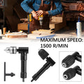 3 Jaw Clip 90 Degrees Right Angle Extender For Electric Drill Bits Adapter Plastic/Metal Chucks  - Automotive LED Light