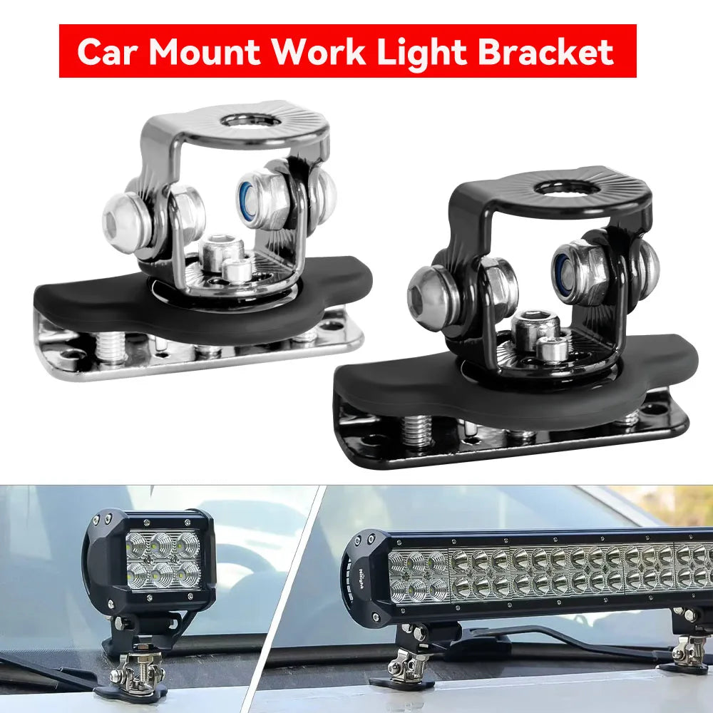 LED Work Light Bar Mount Bracket Car Headlight Holder Flood Lights Spotlight Bracket For Off Roa - LED Motorcycle Light
