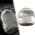 Universal Car Steering Wheel Sun Shade Silver Foldable Double Thick Anti UV Sunscreen Cover For  - Automotive LED Light