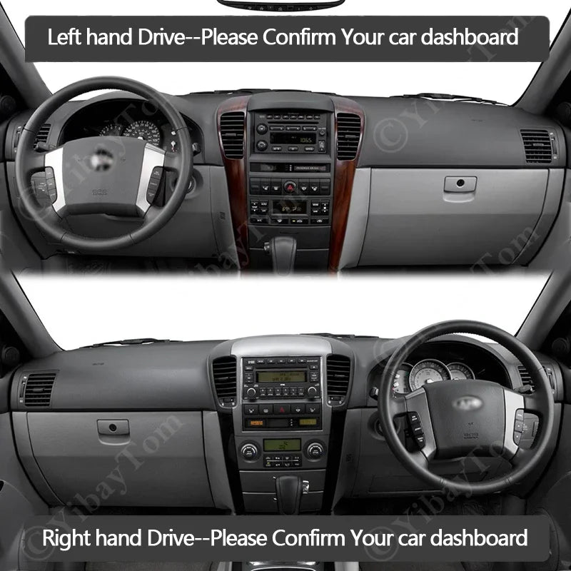 For Kia Sorento BL LX XS 2003~2010 2004 2005 Dashboard Cover Rug Liner Anti-Slip for Kia 2003-2010 - Automotive LED Ligh