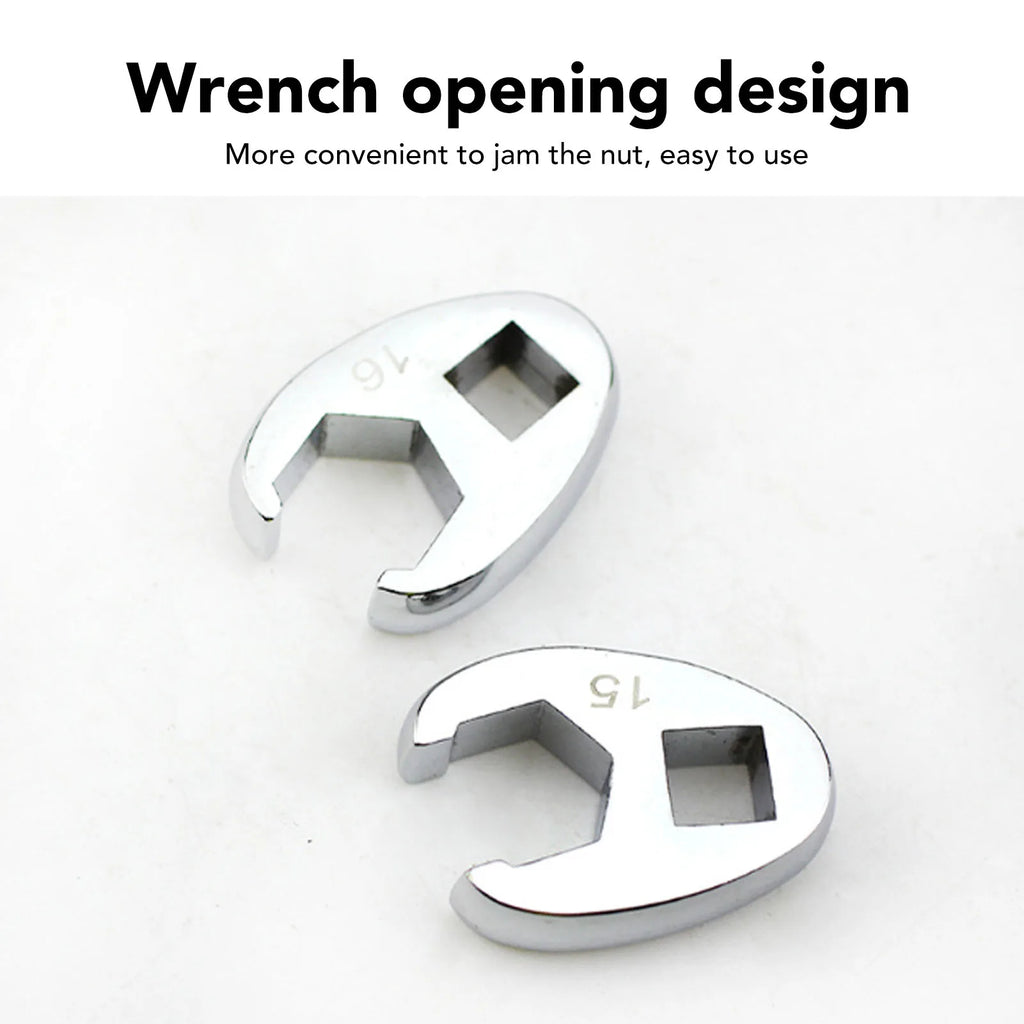 Crows Foot Wrench Set Crowfeet Wrench Adapters Easy To Use Rustproof Craved for Car Motorcycle H - Automotive LED Light