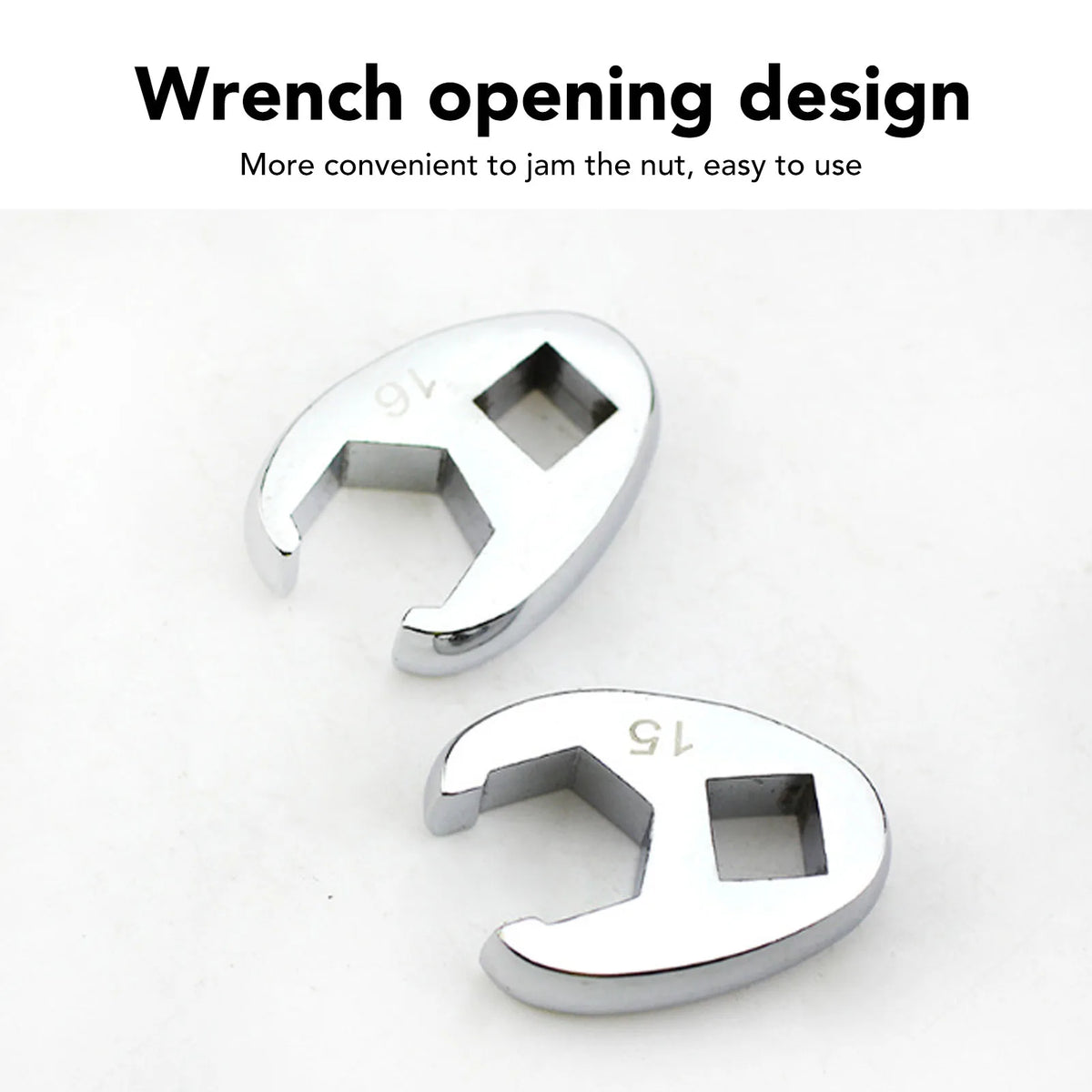 Crows Foot Wrench Set Crowfeet Wrench Adapters Easy To Use Rustproof Craved for Car Motorcycle H - Automotive LED Light