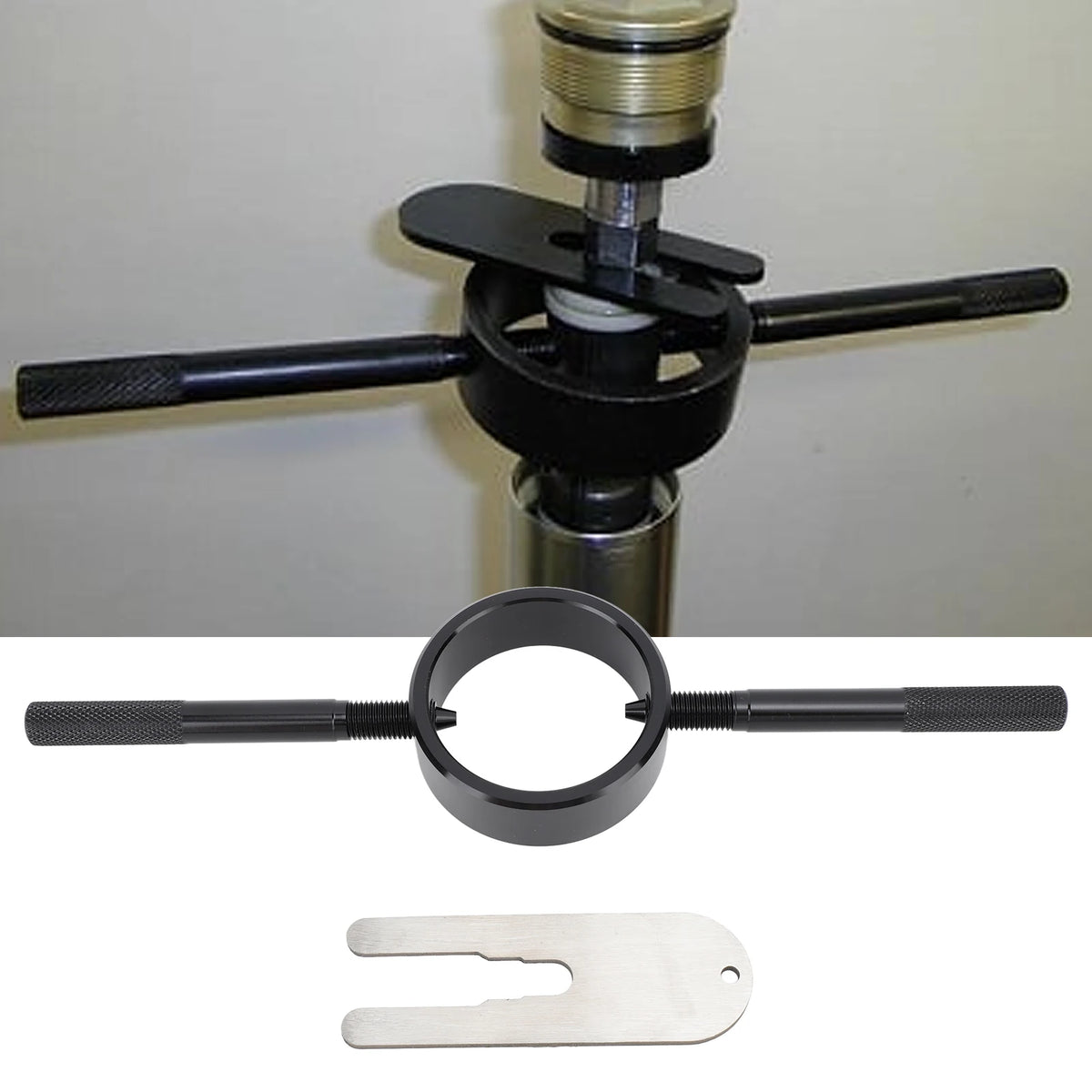 Motorcycle Fork Spring Compressor Tool Kit For Most Upside Down Street Bike Motorcycle Maintenan - Automotive LED Light