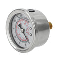 Oil Press Gauge Liquid Tester Monitoring System Liquid 0-160 psi 1/8 NPT Fuel Pressure Gauge Met - Automotive LED Light