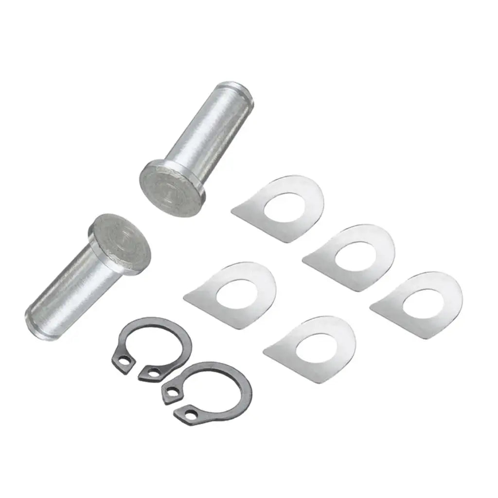 Chrome Motorcycle Foot Pegs Mount Kit Durable Aluminum Alloy Footrest Peg Pins Set for Custom Bi - Automotive LED Light
