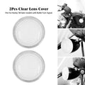 2Pcs Motorcycle Front Rear Turn Signal Lens Cover Clear Light Cap For Harley Sportster XL 1200 8 - LED Motorcycle Light