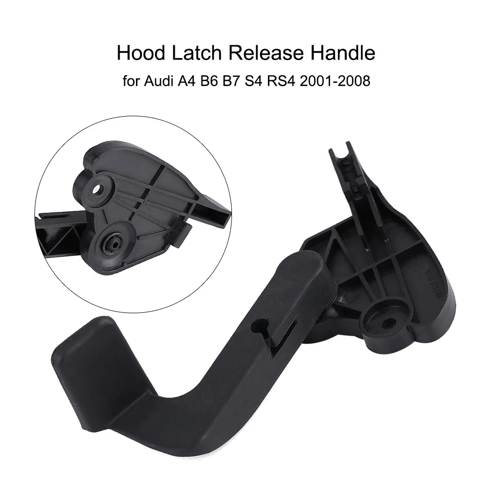 Car Hood Bonnet Release Lever Latch Handle for Audi A4 B6 B7 S4 RS4 2001-2008 8E for Audi RS4 B7 A4 2001-2008 - Automoti