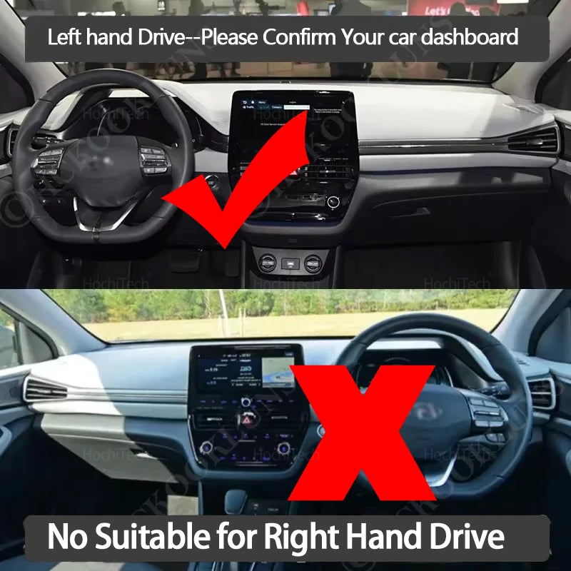 For Hyundai Ioniq Electric EV Hybrid PHEV 2020-2022 LHD Dashboard Cover Mats Avo for Hyundai 2020-2022 - Automotive LED