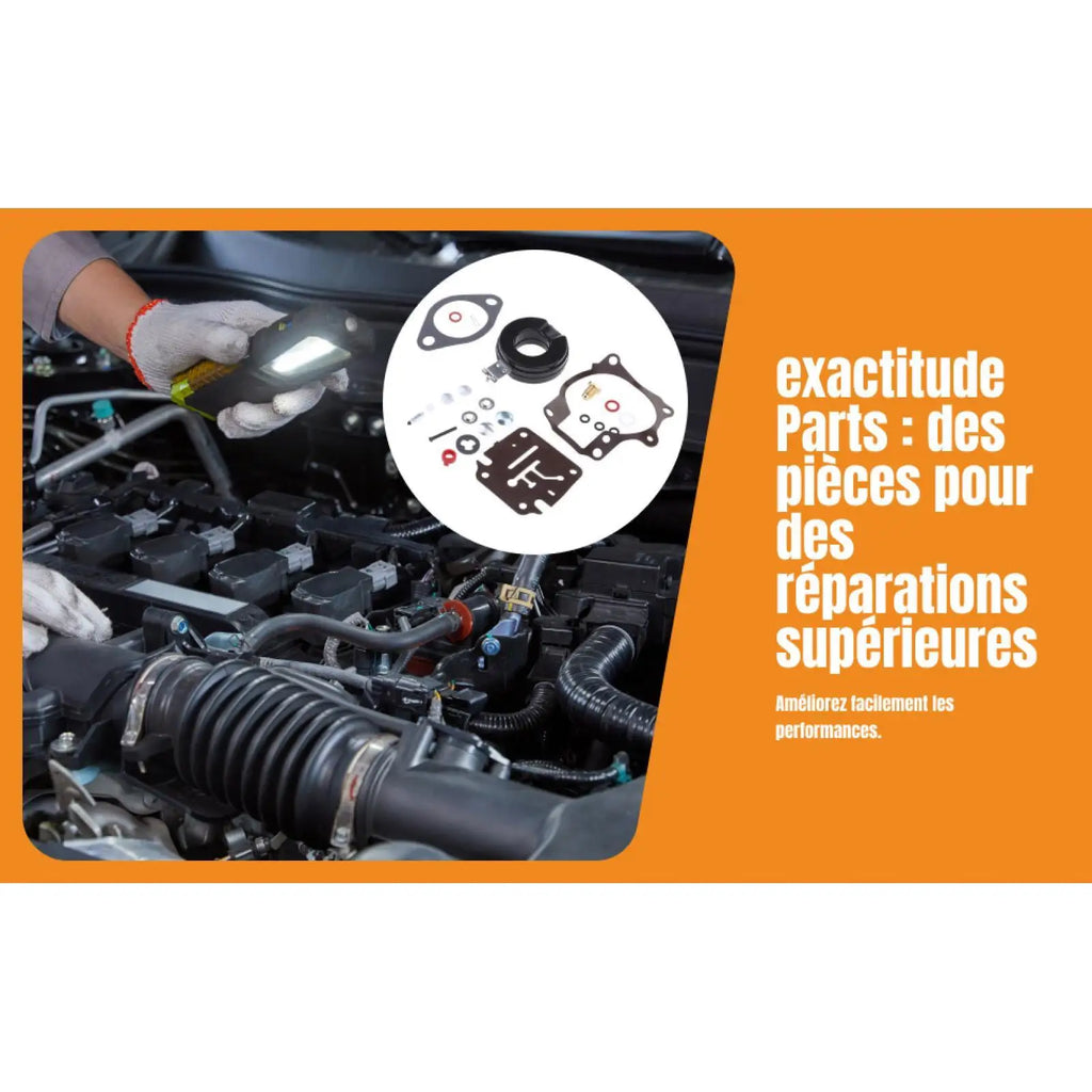 Carb Repair Kit Upgrade Aluminum Set Outboard Engine Maintenance for Johnson Evinrude 50hp Motor - Automotive LED Light