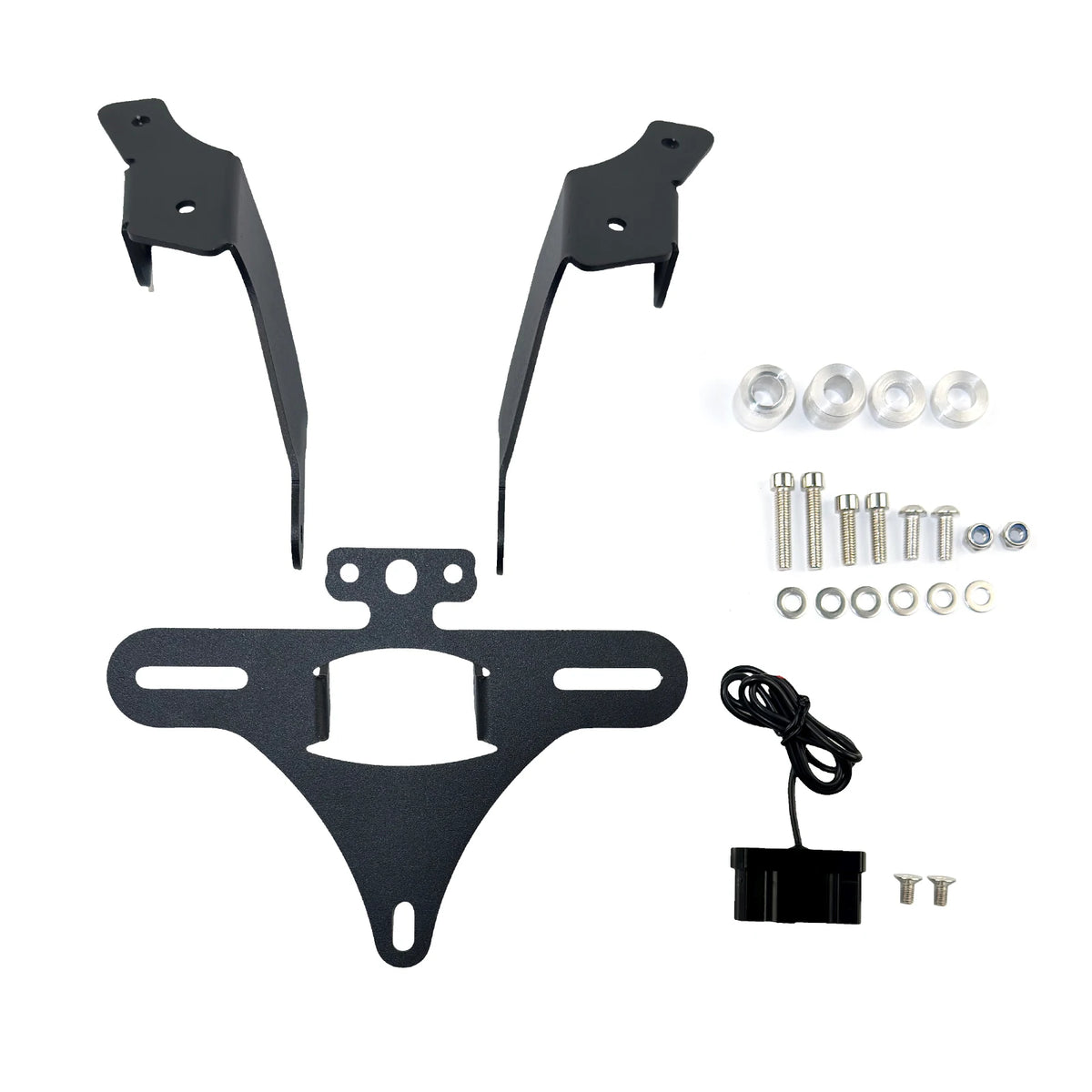 2025 Adjustable License Plate Bracket For CFMOTO 450MT 450 MT MT450 Tail Tidy Fender Eliminator  - Automotive LED Light