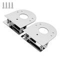 Universal Clip On Light Base Bracket 2Pcs Stainless Steel Lamp Mount Holder For Semi Trailer Tru - Automotive LED Light
