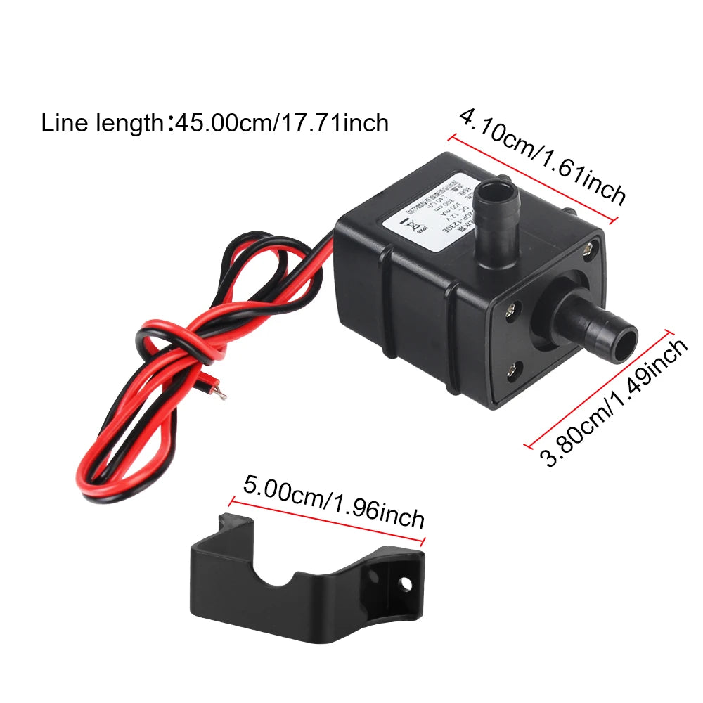 Water Circulation Brushless Small Water Pump Micro 5V for Garden Pond Fish Tank  for Mini DC12V - Automotive LED Light