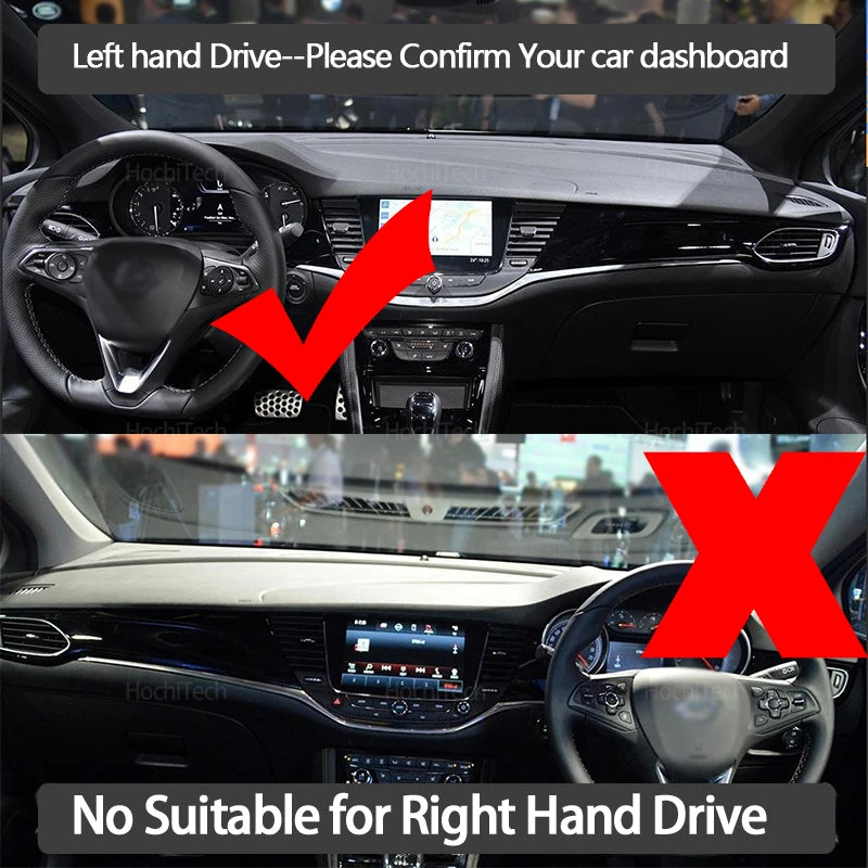 For Opel Astra K 2016-2019 Vauxhall Holden High Quality Dashboard Mat Dashmat Co for Opel 2016-2019 - Automotive LED Lig