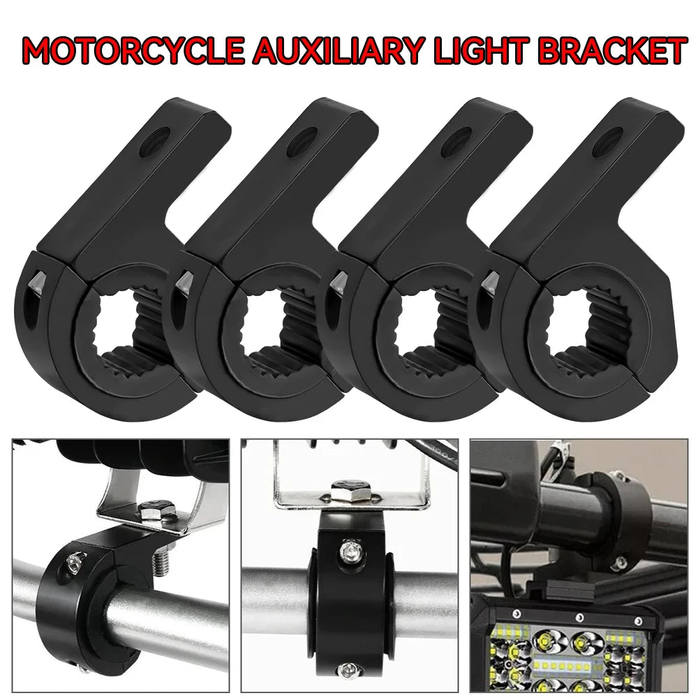 Universal Motorcycle Sponge Clamp Brackets 25-32mm Auxiliary Led Light Bracket Mount Kit For MOT - LED Motorcycle Light