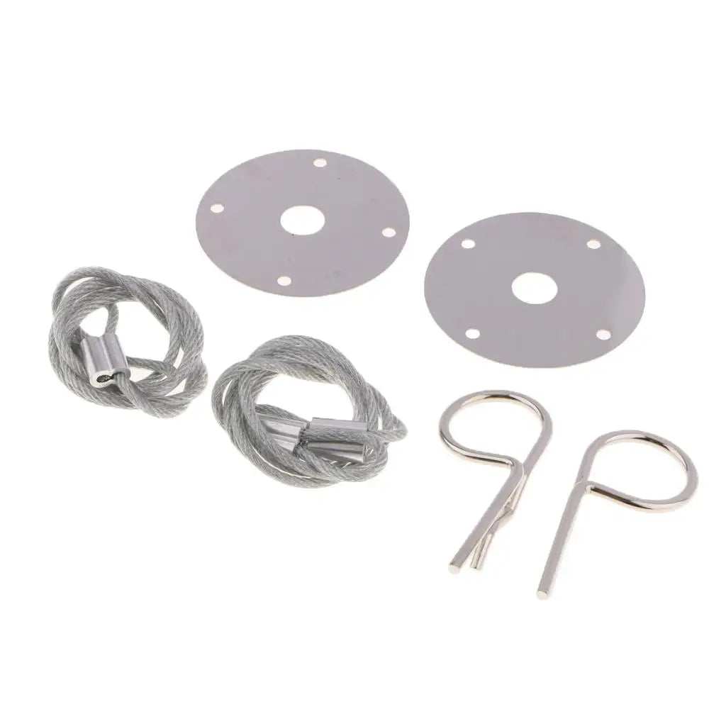 Car Plus Flush Hood Latch Pin Kit Iron Fastener for Engine Bonnet Locking Universal Auto Exterio - Automotive LED Light