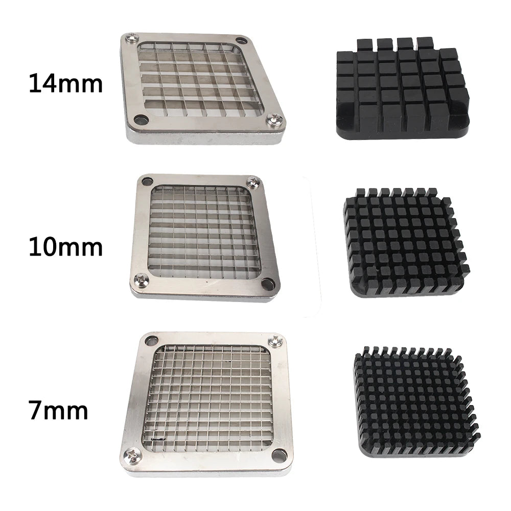 Blade Cutting Machine French Fry Cutter, Stainless Steel +3 Blades Size, Chips Cutter Parts Fren - Automotive LED Light