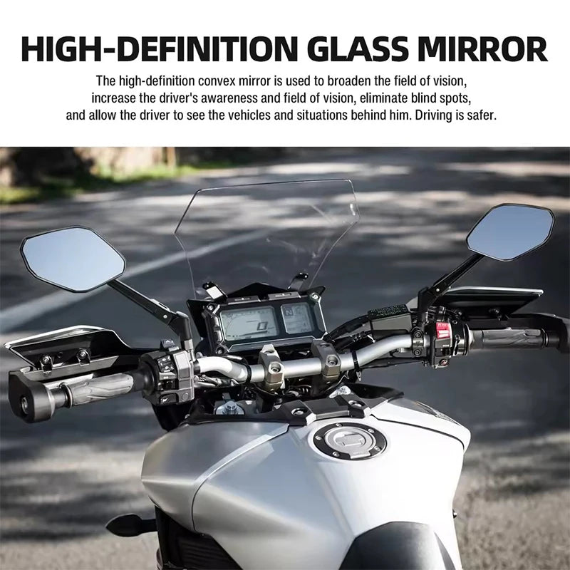 8mm10mm Universal Rearview Mirrors Motorcycle For Kawasaki Z900 Z1000 Z750 Z650  for Z1000 Z750 Z900 - Automotive LED Li
