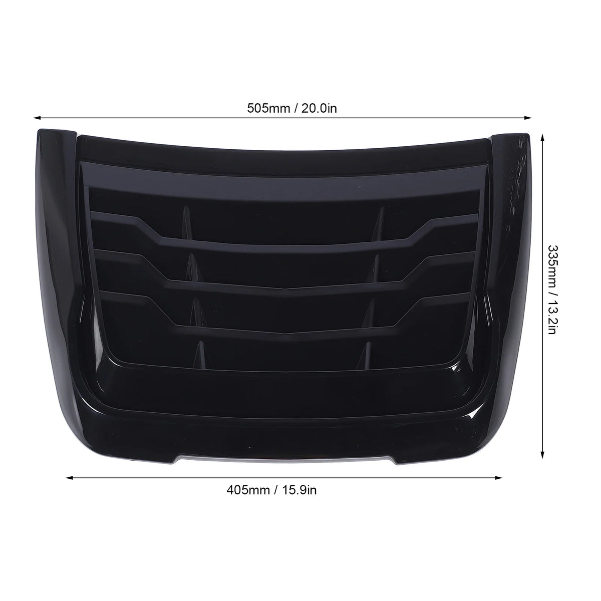 Car Bonnet Air Intake Vent Scoop Cover Glossy Black Hood Air Intake Trim Cover For Ranger XLT XL - Automotive LED Light