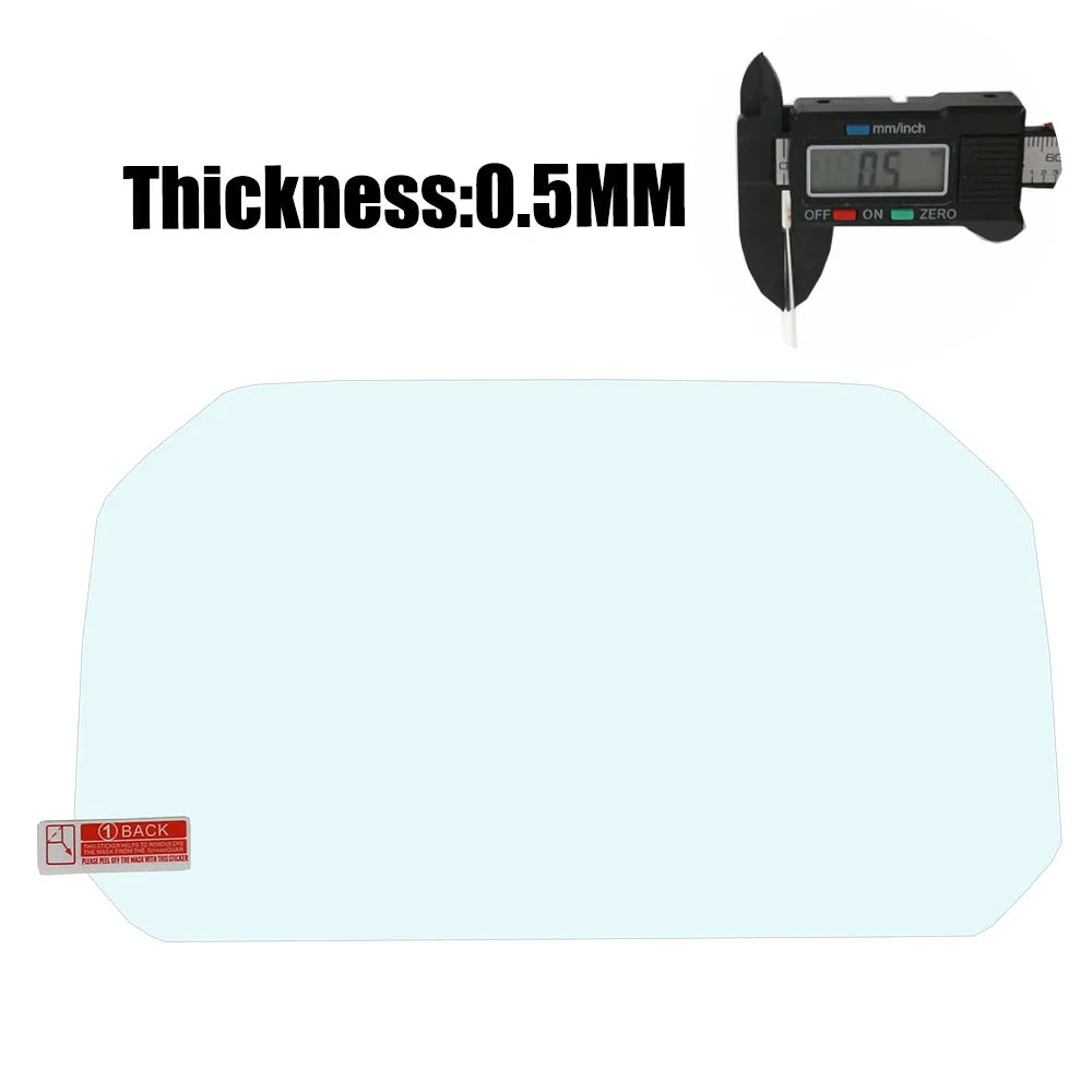 Tempered Glass Scratch Cluster Screen Dashboard Film For BMW R1200 R1250GS Adventure C400X F900R - Automotive LED Light