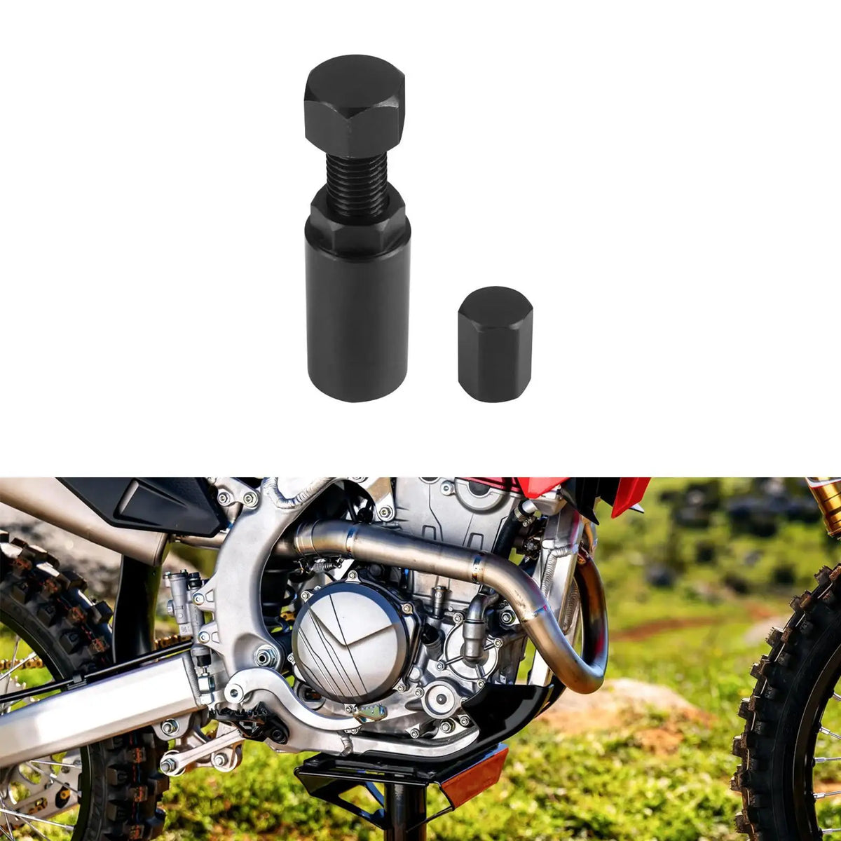 Flywheel Puller M24 x 1.5 R.H. Remover Tool for Honda Crf150R for Honda M24 - Automotive LED Light