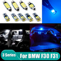 For BMW 3 Series F30 F31 10pcs Car LED Bulbs Interior Dome Reading Lamp Glove Bo for BMW F31 F30 - Automotive LED Light
