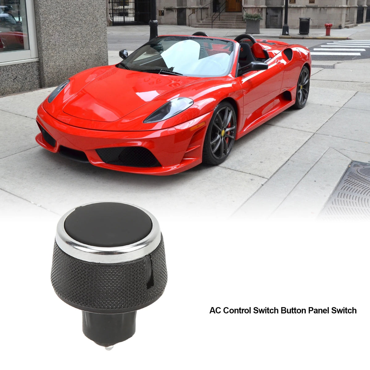 Car AC Control Switch Button 872924011 ABS Replacement for Ferrari 458 Italia Sp for Ferrari F12 - Automotive LED Light