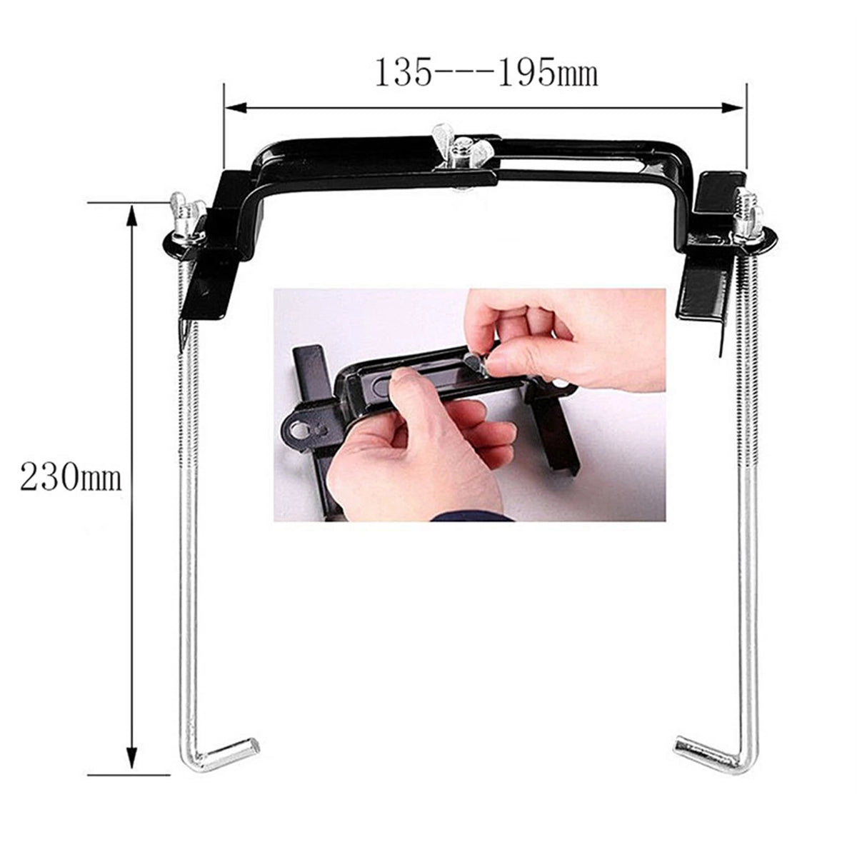 Car Fixed Battery Holder Hold Down Bolts Easy to Install Hold Down Rod Modified Fixed Battery Ho - Automotive LED Light