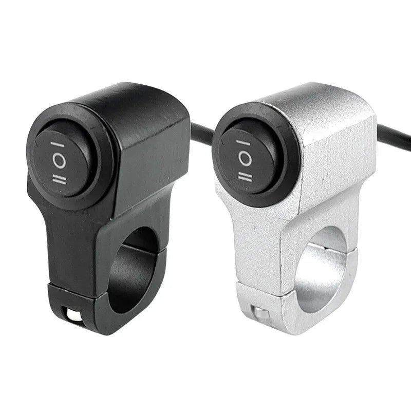 22mm 7/8in Motorcycle Handlebar Headlight ON/OFF Switch Light Button Aluminum Alloy Fog Spotligh - LED Motorcycle Light