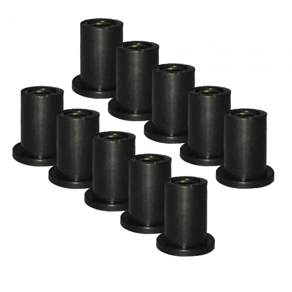 High Quality Rubber Well Nuts Fairing Fasteners Metric Brass Insert Motorcycle Windshield Access - Automotive LED Light