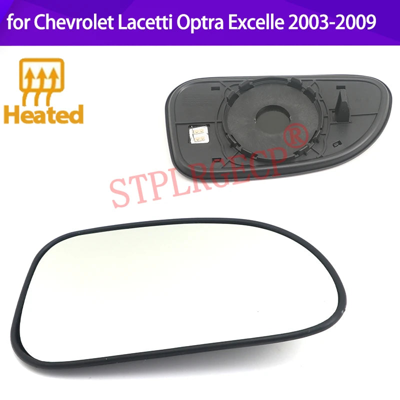 Stplrgecp Driver Side Left or Right Door Side Heated Wing Mirror Glass Lens for  for Chevrolet 2003-2009 - Automotive LE