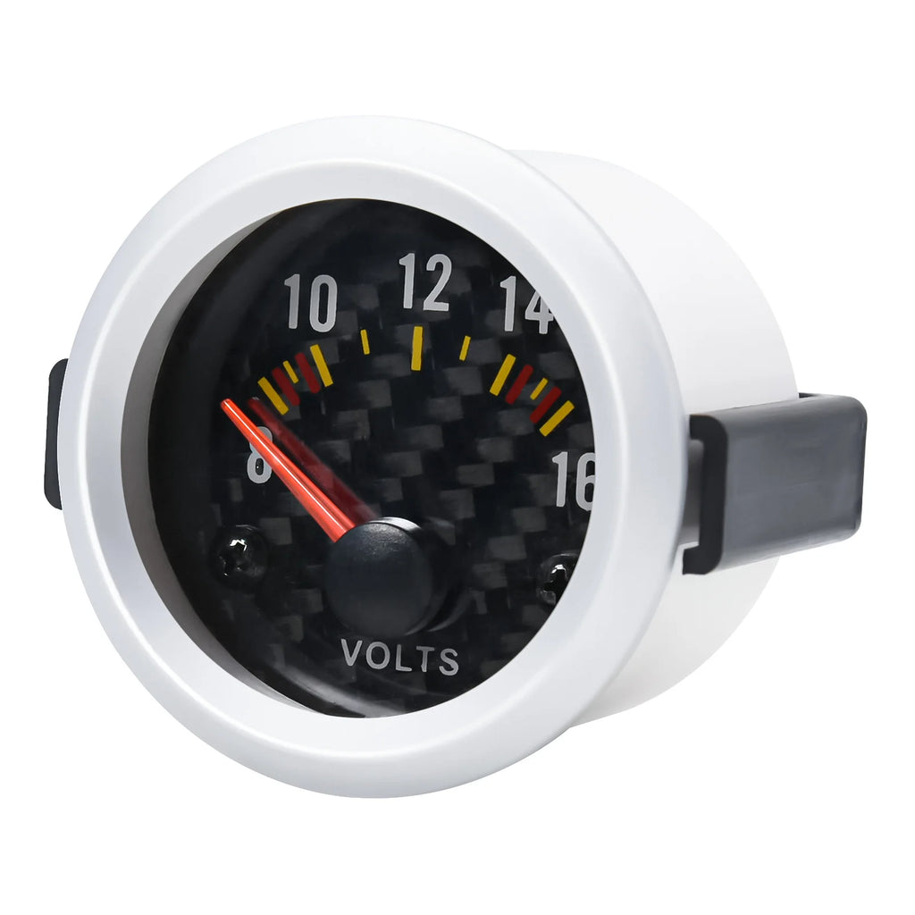 AD 52mm Voltmeter Gauge VOLT Meter 12V Auto Instrument Voltage Meters 8~16V Meter Painel Univers - Automotive LED Light