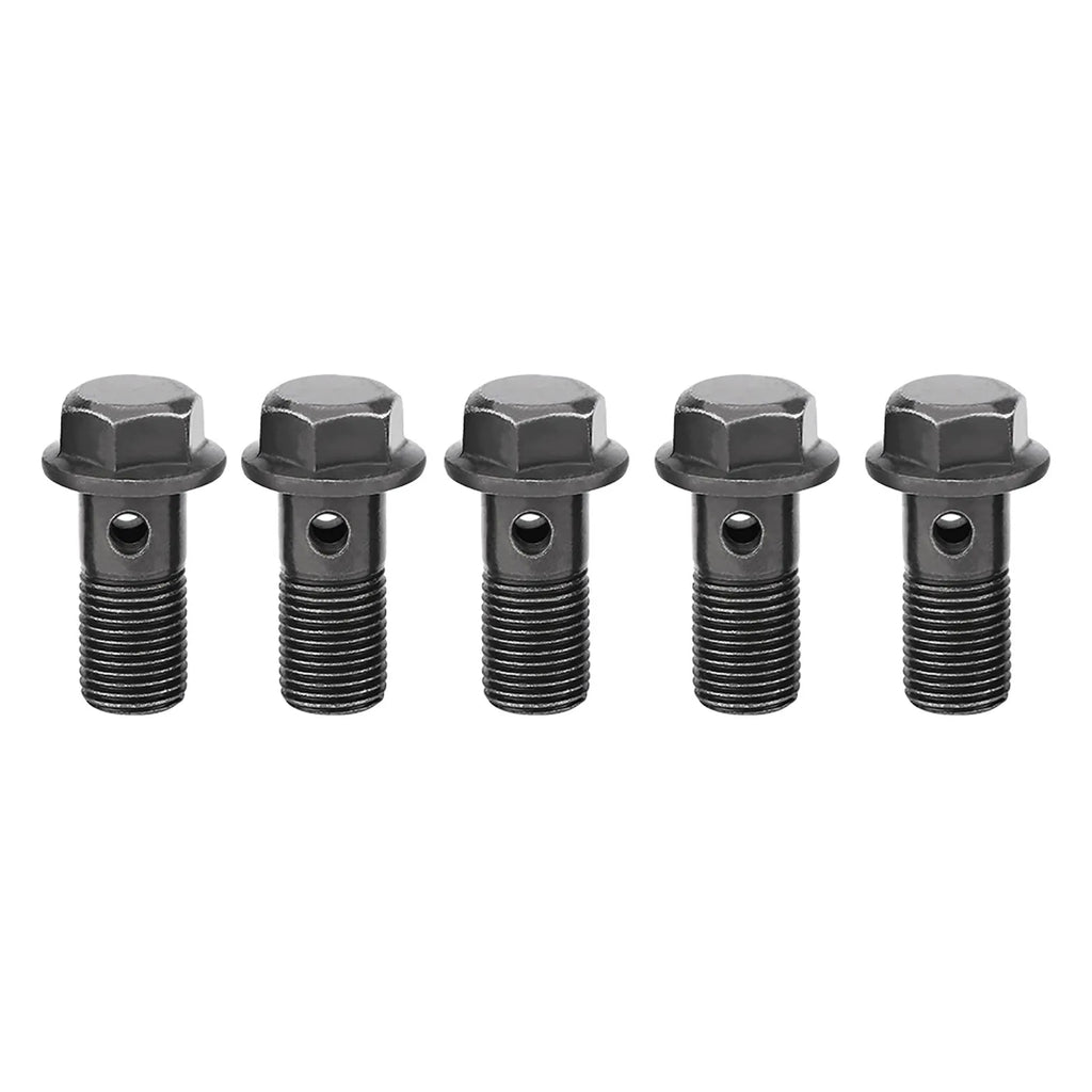 5PCS M10x1.25/M10 x1.0MM Motorcycle ATV Off-Road Scooter Stainless Brake Banjo Bolt Caliper Mast - Automotive LED Light