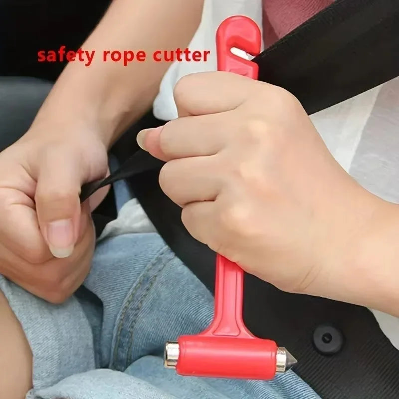 Two-in-One Emergency Car Safety Hammers Seat Belt Cutter Window Breaking Hammer Portable Car Eme - Automotive LED Light