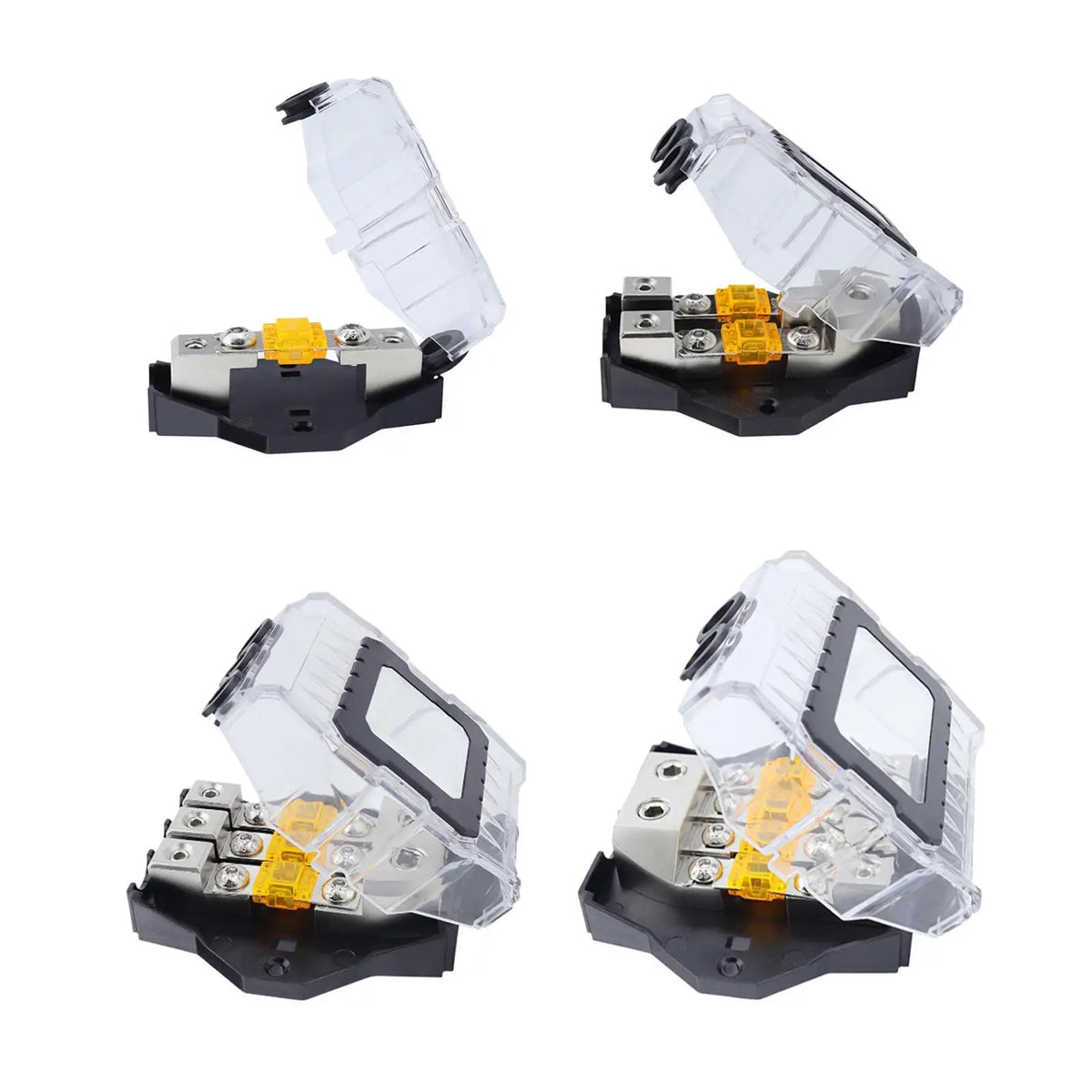 Mini Anl Fused Holder Fuses Box Block 80A Flame Retardant Distribution Fuse Block Power Distribu - Automotive LED Light