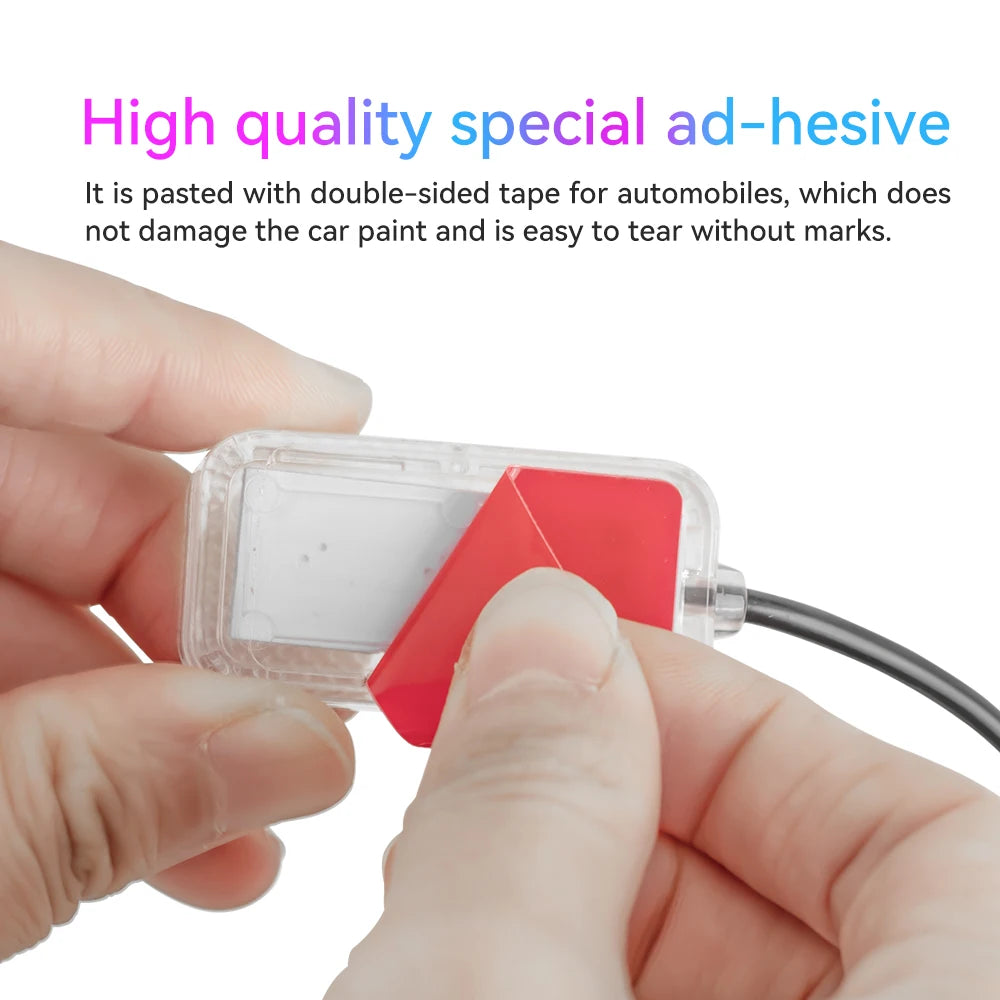 4in1 Car Ambient Decoration Lamp Kit RGB Neon Remote App Control Cigarette/USB RGB Foot Strip Ca - Automotive LED Light