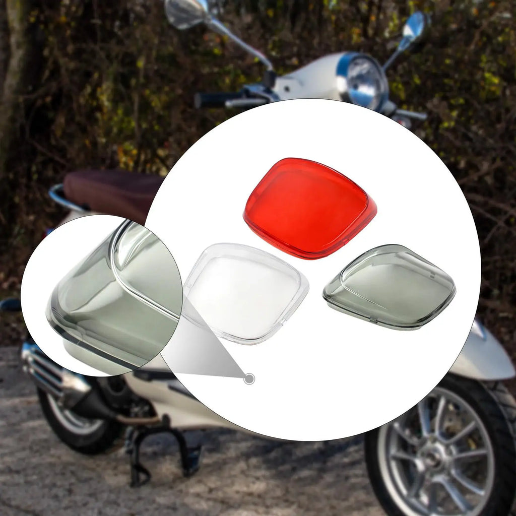 Rear Tail Light Lense Cover Accessories Protector Motorcycle Brake Taillight Cover for Vespa 201 - LED Motorcycle Light