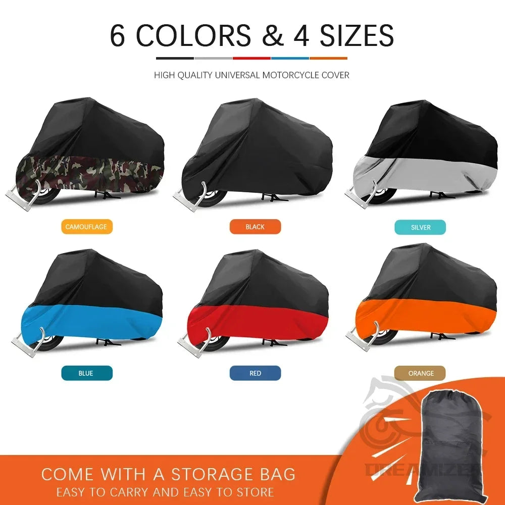 Universal 190T Waterproof Motorcycle Thick Outdoor Uv Electric Bike Protective Motorbike Dust Ra - Automotive LED Light