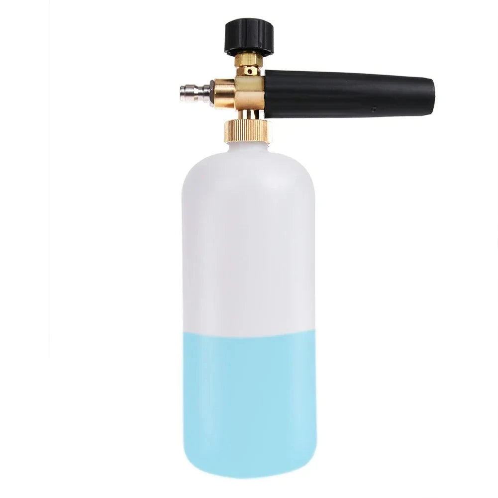 1L Car Cleaning Foam Gun 1/4 Quick Connector Adjustable High Pressure Soap Foamer Car Wash Press - Automotive LED Light