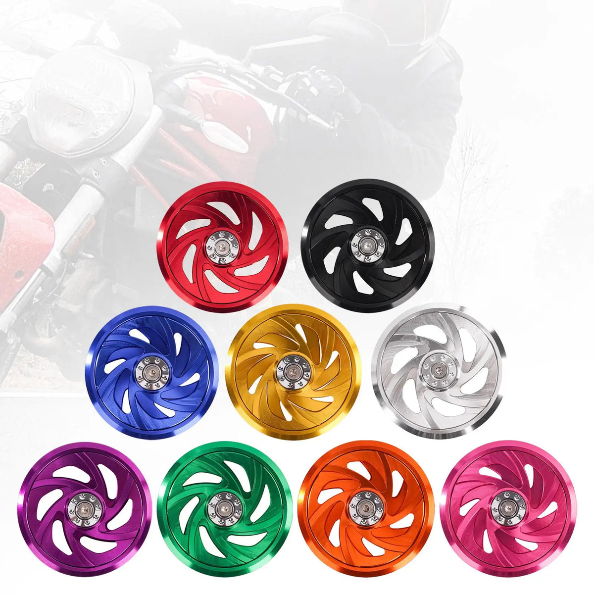 Aluminum Motorcycle Engine Fan Guard High Precision Cover for Enhanced Cooling and Overheat Prev - Automotive LED Light