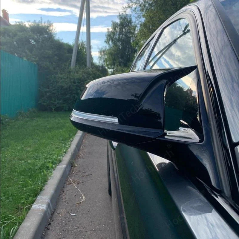 Genuine Real Carbon Fiber Side Mirror cover Caps Replacement for BMW Series 1 2  for BMW F20 F22 F33 - Automotive LED Li