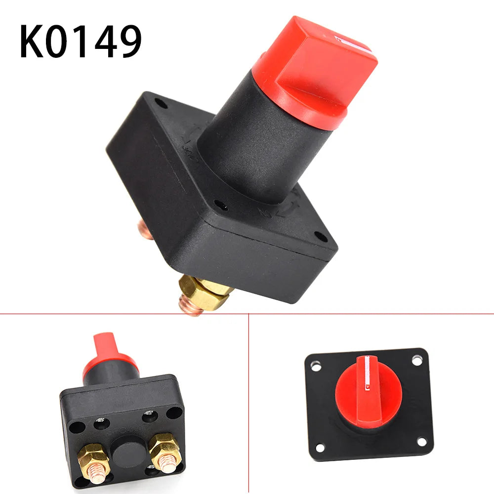 Battery Disconnect Switch 100A Car Battery Isolator Cut Off Switch For Trucks RV & Marine Anti-L - Automotive LED Light