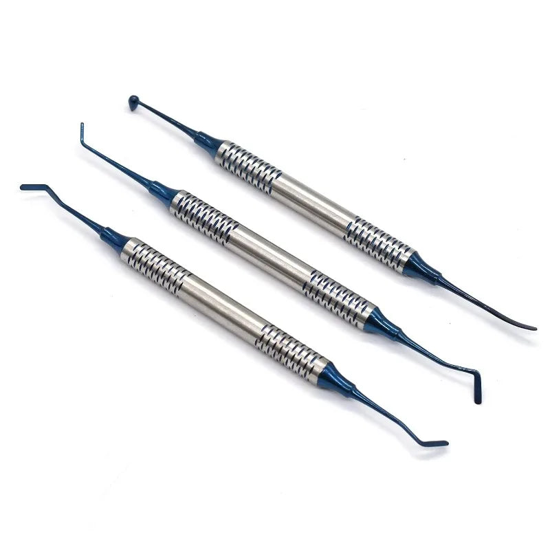 For Dental Clinic Use 6 Pcs Kit Non Stick Double Head Spatula Composite Resin Filling Scraper Re - Automotive LED Light