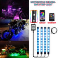 36 LED Wireless RGB UnderGlow Neon Strip Light Kit For Harley Yamaha Motorcycle Car Decorative L - LED Motorcycle Light