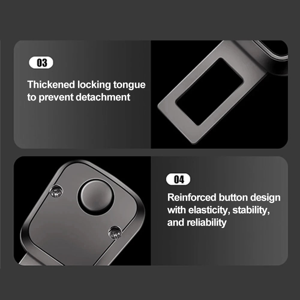 Car seat belt extension shoulder strap extension button suitable for interior accessories of Tes - Automotive LED Light