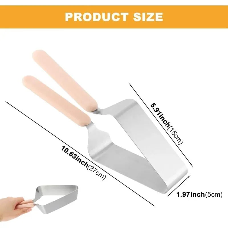 Fudge Dessert Slicing Processing Kitchen Tools Birthday Cake Slicer Cutter Triangular Stainless  - Automotive LED Light